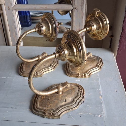 Vintage brass wall - brass,