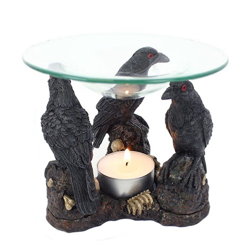 Gothic dark raven skull - 3,