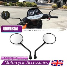 2Pcs Black Round Motorcycle