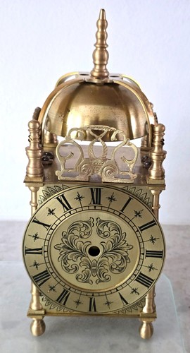 Antique brass lantern clock - antique,