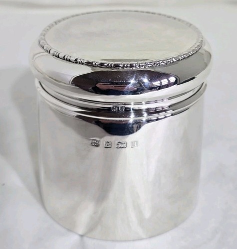 Sterling silver vanity jar - sterling,
