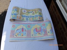 Vintage Laura Ashley Wallpaper Border Vinyl Elephants & Pirates 10m X 265mm