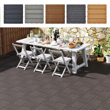 Garden Deck Tile Decking Patio Balcony Interlocking Composite Floor Decoration