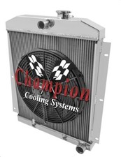 JR Champion 4 Row Radiator W/