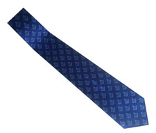 Masonic Regalia Craft Masons Blue Silk Tie with Square Compass & G Lodge Gift
