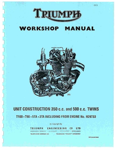 Triumph workshop service