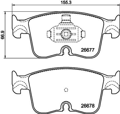 Mintex front brake pad - brake,