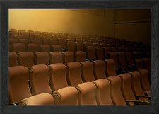 Cinema vintage seats rows