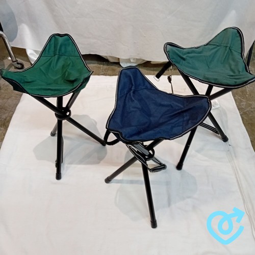 Folding tripod camping stools - tripod,