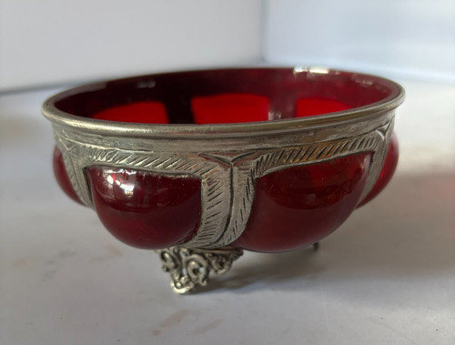 Vintage 1950 ruby glass - 1950's,