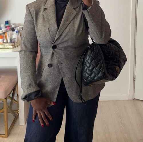Zara bnwt grey houndstooth - zara,