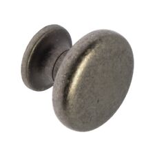10 x Antique Pewter Finish Door / Drawer Knobs | kitchen cupboard cabinet handle