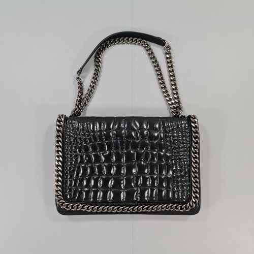 Zara womens bag black leather - zara,