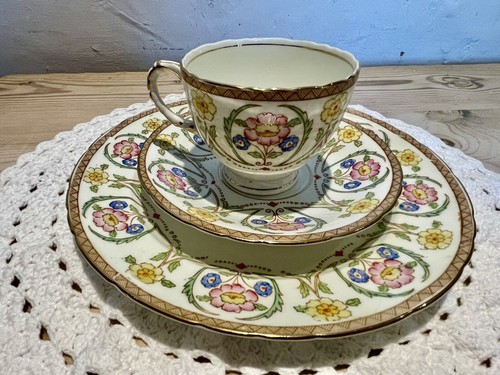 Vintage art deco cup saucer - art,