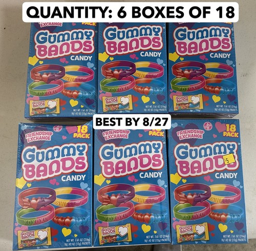 Pack 18ct gummy bands - 6-pack,