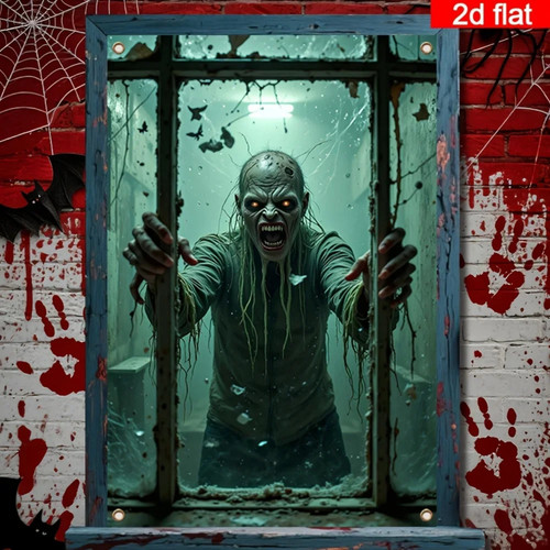 Halloween window banner - halloween,
