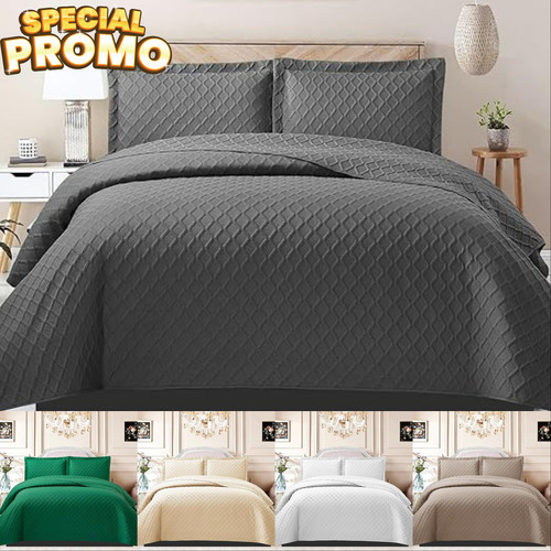 Piece quilted diamond check - quilted,