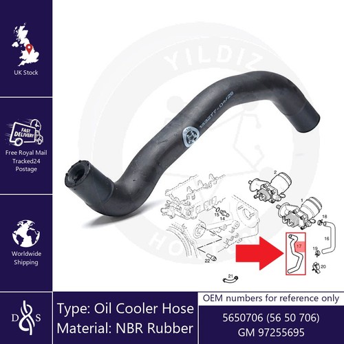 Oil cooler hose for - oil,