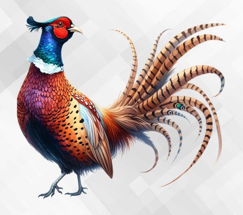 Pheasant bird wall vinyl - bird,