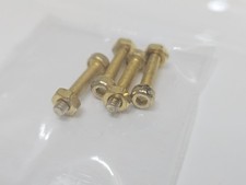 GOLD BOLTS SHURE M44-G M44-7 Turntable Cartridge Nuts & Screws M44 G 7 E (x4)
