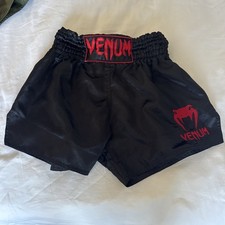 Venum Muay Thai Shorts, Black