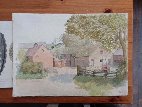 Farmyard country scene - , unique