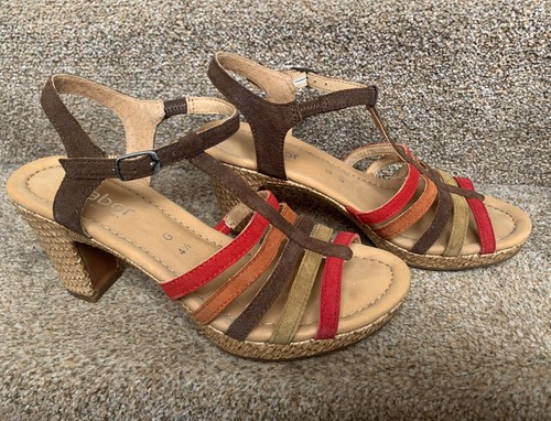 Gabor suede strappy sandals - suede,