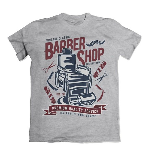Vintage barber shop mens - shop, t