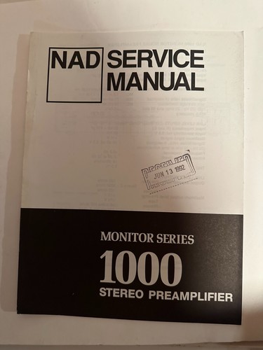 Nad model 1000 - nad, stereo