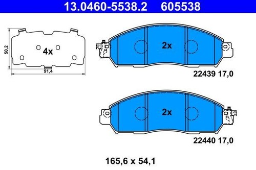 Fits ate 0460 - 13.0460-5538.2, ham