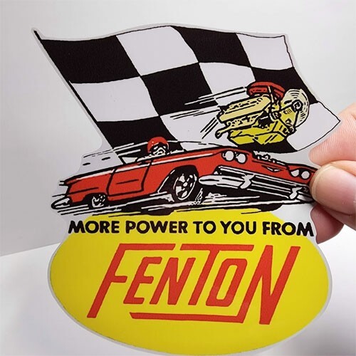 Fenton vintage style decal - style,