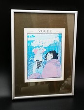 Vintage 70s Chrome Framed Vogue Cover Print 1920