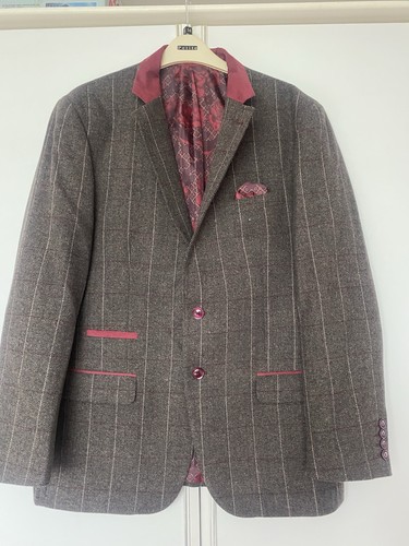 Men brown herringbone - men's,