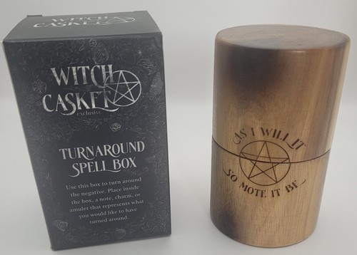 Witch casket turnaround wooden - turnaround,