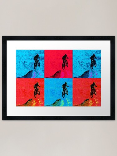 Mountain bike jump - bike, rider