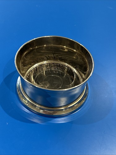 Silver plated wine coaster - silver,