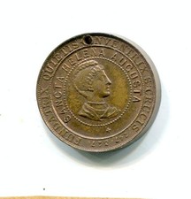 gb farthing token,york   1909