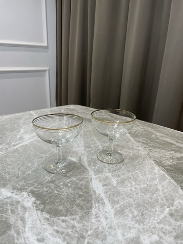 Set vintage coupe glasses - set,
