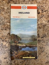 Esso Road Map Ireland Vintage