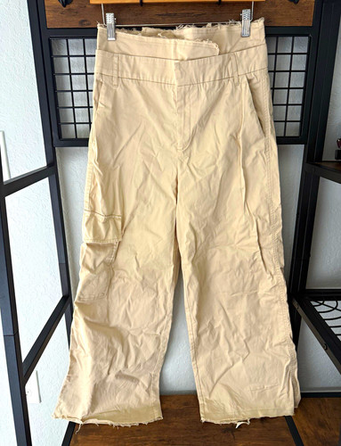 Zara beige solid cargo - zara,