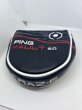 Ping Vault 2.0 Craz-E  Mallet Style Putter Head Cover- New - Magnetic Closure
