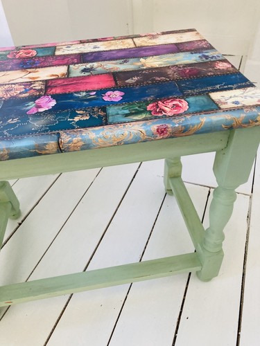 Upcycled decoupaged chalk - upcycled,