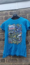 Tee Fury women's blue Minions / Where's Wally mashup t-shirt size XL