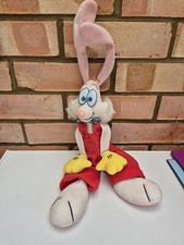 Roger Rabbit Plush (No Suction Cups On Hands) 1987 - Vintage - Approx 46 cm