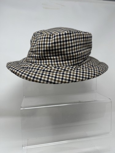 Aquascutum checked brimmed hat - checked,