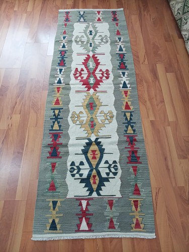 Oshak antique runner rug - oshak, long