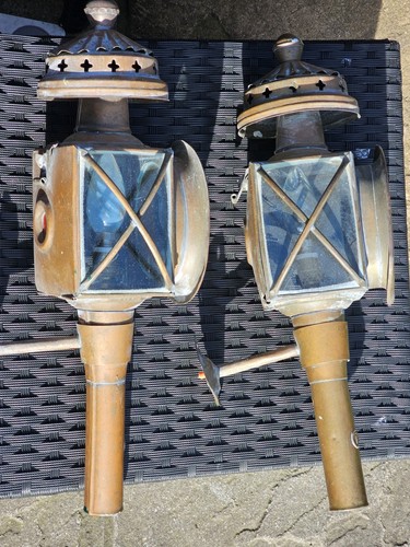 Pair vintage brass - of,