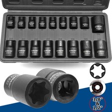17pcs Female Impacted E Torx