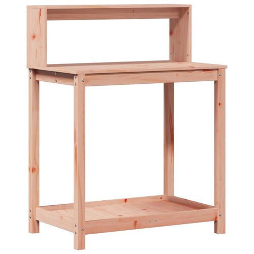 Potting table with - with, shelves