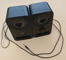 Logitech Z150 6W Stereo Speakers Midnight Black - Missing Power Supply 